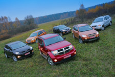 Chevrolet Captiva; Dodge Nitro; Kia Sorento; Land Rover Freelander; Mazda CX-7; Mitsubishi Outlander XL: 6x4x4