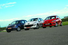 Ford Fiesta 1.6, Mazda2 1.5, Peugeot 207 1.6:  drivers car