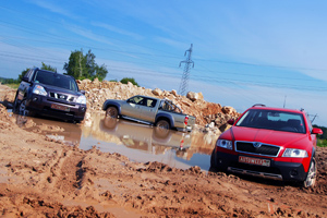 Mazda BT-50, Nissan X-Trail, Skoda Octavia Scout:   